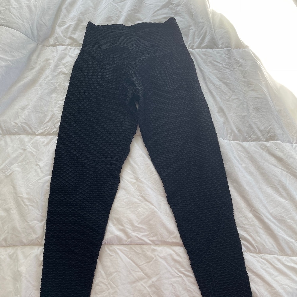 Booty by Brabants Croco Skin Black Leggings